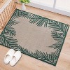 World Rug Gallery Tropical Floral Palm Leaves Textured Flat Weave Indoor/Outdoor Area Rug - 2 of 4