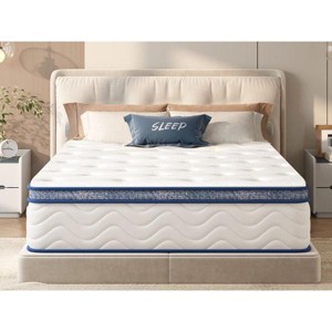 PAGED Mattress Hybrid Mattress with Memory Foam for Pressure Relief, Individually Pocketed Innerspring - 1 of 4