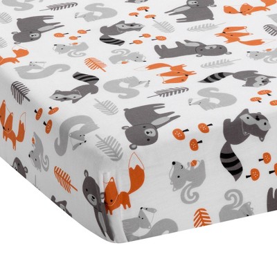 woodland fitted crib sheet