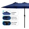 Sevobal Patio Umbrellas Double Sided Twin Patio Umbrella, Market Umbrella for Outdoor, Twin Umbrellla for Garden and Lawn, Blue, 181.1“*106.2"*94.5" - 4 of 4