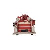 Old Modern Handicrafts 1938 Red Ford Fire Engine Truck Model – 1:40 Handcrafted Iron Collectible with Rolling Wheels, 14.5" Length - 4 of 4