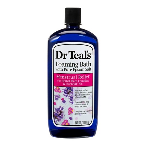 Dr Teal's Menstrual Relief Foaming Bubble Bath - 34 fl oz - image 1 of 4