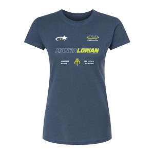 Women's - Star Wars - The Mandalorian Mando Jersey Fitted Graphic T-Shirt - 1 of 2