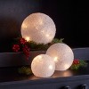 LED Frosted Snowball Globe (Set of 3) - 3 of 3