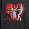 Women's - Wizard of Oz - Dorothy Tin Man Scarecrow Lion Group Heart Lightweight French Terry Wide Neck Long Sleeve Shirt - 2 of 4