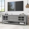 VYNXARIA TV Stand for TVs up to 60in, Entertainment Center with Multifunctional Storage Space,Gray - 2 of 4