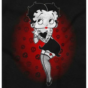 Betty Boop Dark Goth Tattoo Skull Toddler Baby Girl T Shirt Brisco Brands - 1 of 3