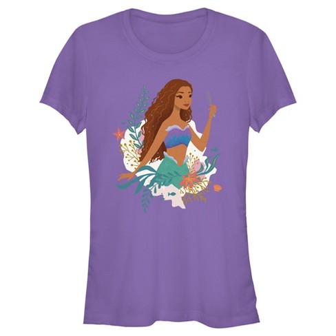 Juniors Womens The Little Mermaid Ariel Dinglehopper Portrait T-shirt ...