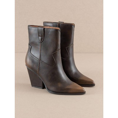 Women's Wo's Brooks Western Bootie - OASIS SOCIETY