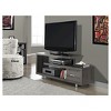 TV Stand for TVs up to 60" Dark Taupe - EveryRoom: Contemporary Art Deco, Open Shelving, Storage Drawer - 2 of 4