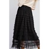Women's Mesh Ruffle Maxi Skirt - Easel M - 2 of 4