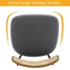 Bekrvio Swivel Counter Height Bar Stools - 26" Faux Leather Upholstered with Rattan Back,Ideal for Kitchen Island - 4 of 4