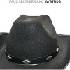 4E's Novelty 2 Pack Black Cowboy Hat – Kids Felt Cowgirl Hats for Boys, Girls, Teens - 3 of 4