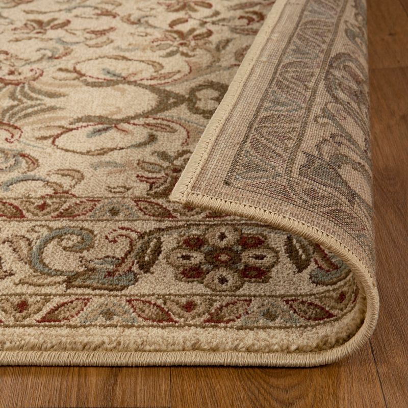 Traditional Floral Scroll Indoor Runner or Area Rug by Blue Nile Mills, 4 of 7