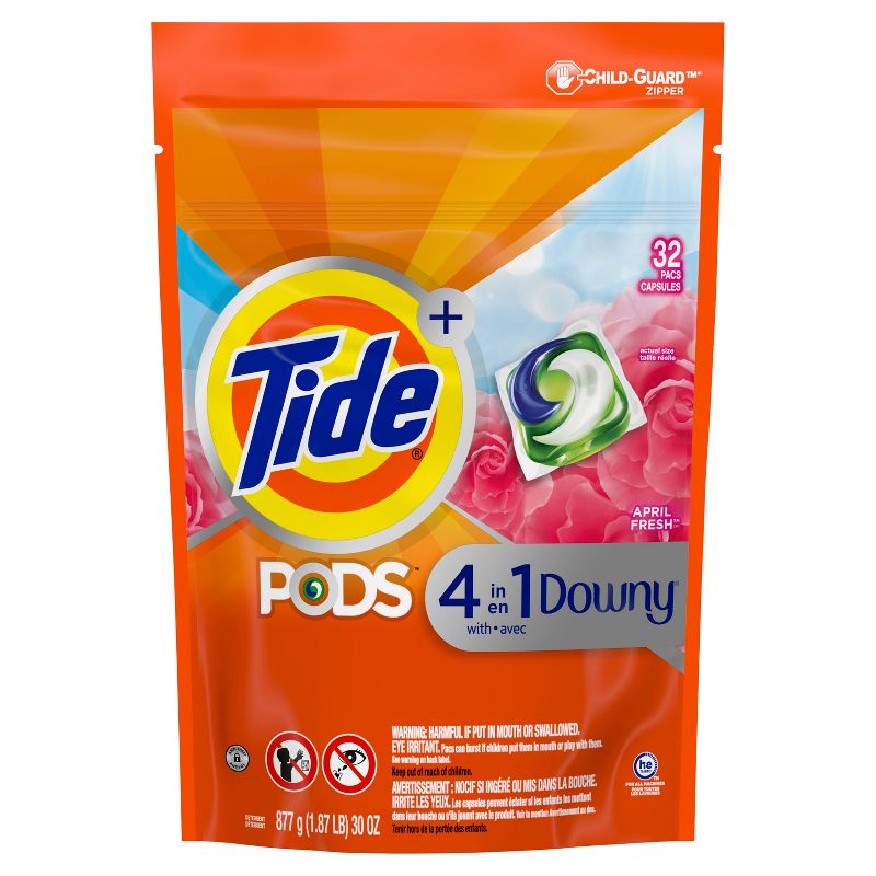 Tide Pods Laundry Detergent Pacs - Downy April Fresh, 2 of 12