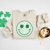 Simply Sage Market Women's Graphic Sweatshirt Clover Leopard Smiley Face St. Patrick's Day - 3 of 3