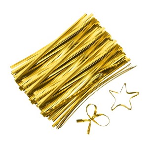 Unique Bargains Reusable Plastic Coated Metallic Durable Twist Ties 800 Pcs - 1 of 4