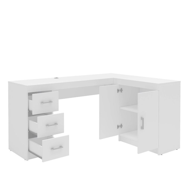 Mayne Corner Desk White - Polifurniture, 3 of 12