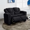 Home Imports Emporium Kids Deluxe Recliner Loveseat with Cupholders, Chenille Fabric - 2 of 4