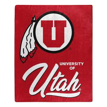 NCAA Signature Utah Utes 50 x 60 Raschel Throw Blanket