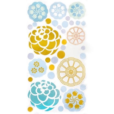 Slickblue Paint Petals Vinyl Wall Decals – Removable Stickers for Smooth Surfaces and Beautiful Home Décor, 13" x 23.5"