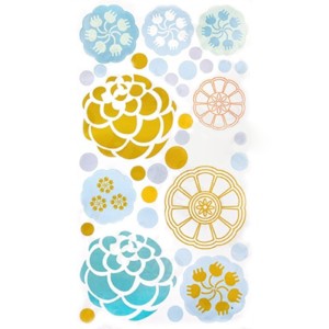 Slickblue Paint Petals Vinyl Wall Decals – Removable Stickers for Smooth Surfaces and Beautiful Home Décor, 13" x 23.5" - 1 of 3