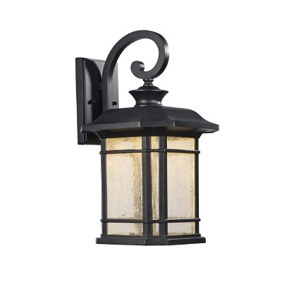 Chloe Lighting Franklin Transitional Led Textured Black Outdoor Wall Sconce 17" Height