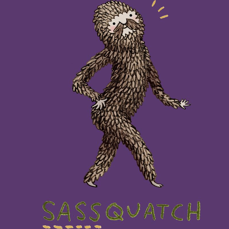 Men's Design By Humans Sassquatch By SophieCorrigan T-Shirt, 2 of 4