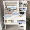 Ridstar 35.4 in. W Three-Tier Storage Vanity Tables with Mirror & Large Drawers for Bedroom-White - 4 of 4