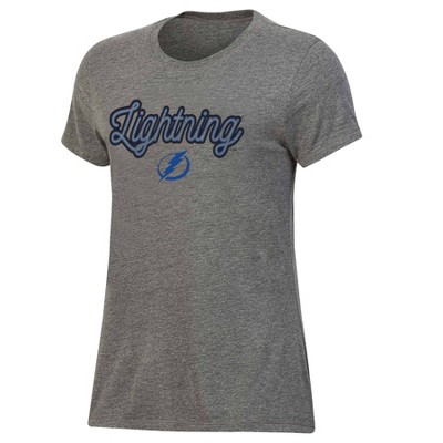 NHL Tampa Bay Lightning Women's Gray Fashion T-Shirt