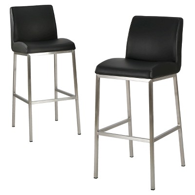 30" Vasos Bonded Leather Barstool Set 2ct - Christopher Knight Home