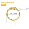 Unique Bargains Decorative Wear Resistance Napkin Rings for Decoration Adornment Wedding - 2 of 4