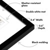 Americanflat 7x12 Picture Frame with 3 Openings for 2x3 Instant-Print Photos - Black Mini Picture Frames for Tabletop and Wall Display - 3 of 4