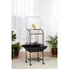 Prevue Pet Products Wrought Iron Cockatiel Parrot Playstand, Black. - 2 of 4