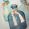 Sullivans 5", 4.5" & 5" Sea-Blue Glass Bud Vase Set of 3, - 2 of 4