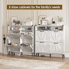 Shoe Cabinet with Flip Drawers, Narrow Freestanding Rack - 2 of 4