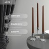 12 inch Taper Candles Set of 4 - Dripless and Smokeless Candle Unscented - Slow Burning Candle Sticks - 3 of 4
