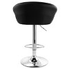 Elama 2 Piece Adjustable Faux Leather Bar Stool Set - 4 of 4