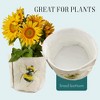 Decorae Bee Planter Storage Bags 3pk; Mini Planter Covers / Small Decorative Storage Bins - 4 of 4
