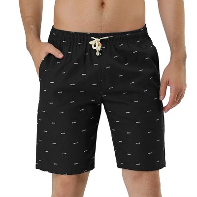 Мужские шорты Lars Amadeus Men's Summer Swim Elastic Waistband Drawstring Pockets Patterned Beach Board Shorts Navy Blue 34 — фото 2