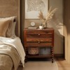Karl Home 2-Drawer Brown  Particle Board 24.02in. W Nightstands - 2 of 4