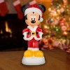 Gemmy Lighted Blow Mold Decor Mickey Mouse as Santa 14" Disney, Multicolored - 2 of 4