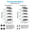 NicBex 5 Tier Shelf Wire Shelving Unit,Height Adjustable Garage Storage Shelves with Wheels,Heavy Duty Storage Rack for Office,Kitchens,Garage - 3 of 4