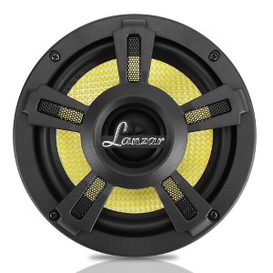 Lanzar OPTI6PM 6.5-Inch Coaxial Speakers – 220W RMS, Glass Fiber Cone, Aluminum Frame – Black, Pair - 1 of 4