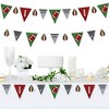 Big Dot of Happiness End Zone - Football - DIY Baby Shower or Birthday Party Pennant Garland Decoration - Triangle Banner - 30 Pieces - 2 of 4