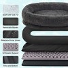 Large Washable Faux Fur Orthopedic Dog Bed for People and Pets, Extra Plush Pillow and Blanket Set, Premium Support for Napping and Doze Off - 4 of 4