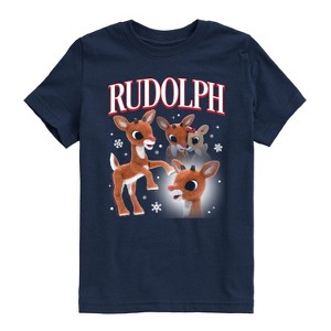 Boys' - Rudolph - Rudolph Bootleg Short Sleeve Graphic T-Shirt - 1 of 4