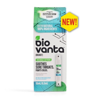 Biovanta (NSAID) Double Action Natural Throat Spray - 0.16 fl oz