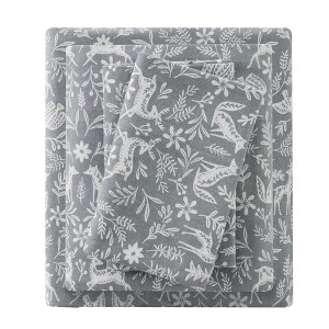 Gracie Mills Persephone Cotton Flannel Sheet Set - 1 of 4