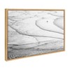 23" x 33" Sylvie Ocean Beach San Francisco Natural - DesignOvation: Modern Canvas Wall Art, Plastic Framed, Sawtooth Mount - 2 of 4